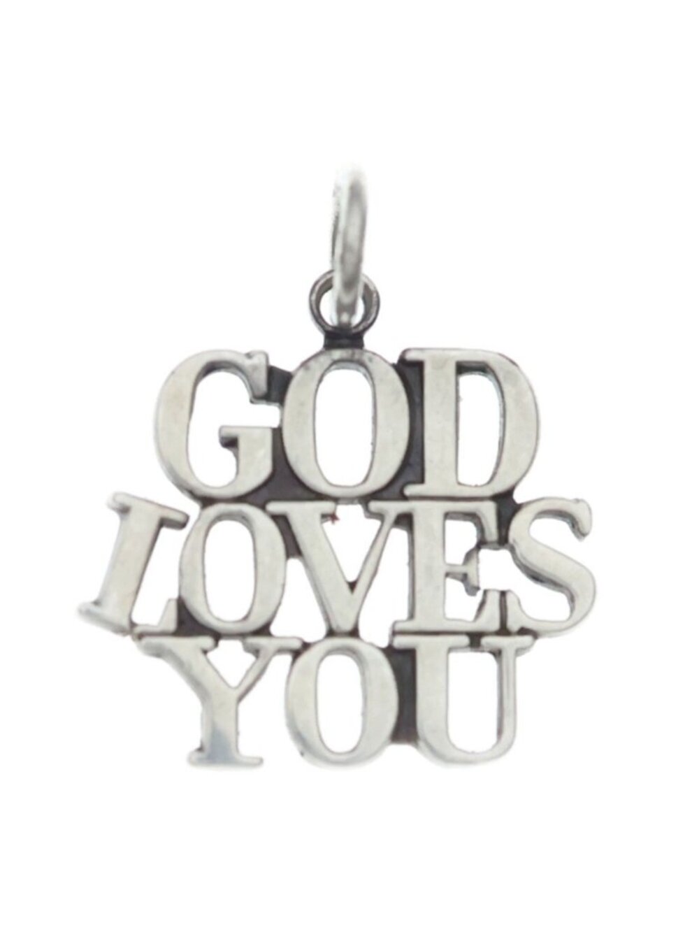 Tiffany & Co God Loves You Pendant Silver